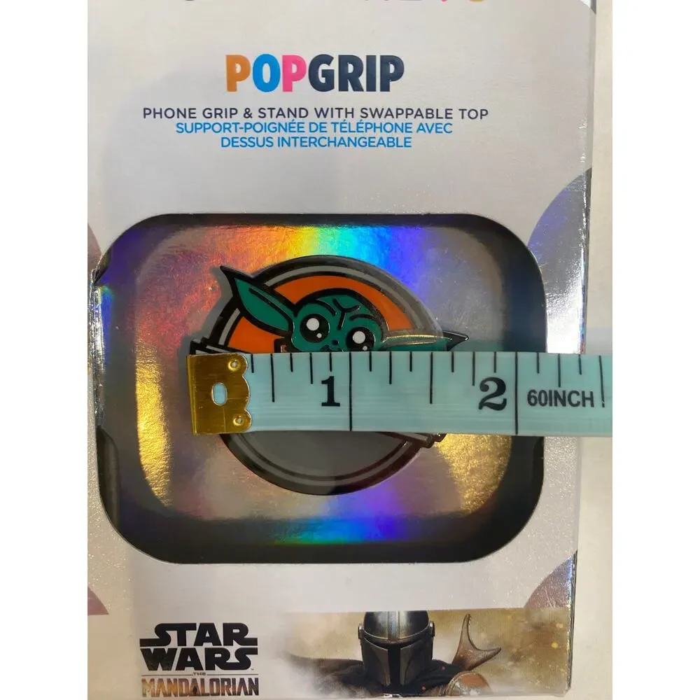Baby Yoda Grogu Pod Mandalorian Popsocket Popgrip NIB Orange Green Star Wars